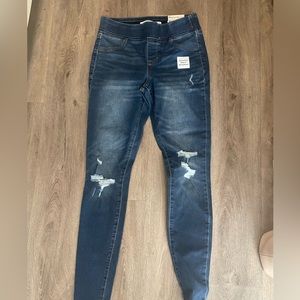 Old Navy Rockstar Women's Petite Super Skinny Jeggings Blue Size 2